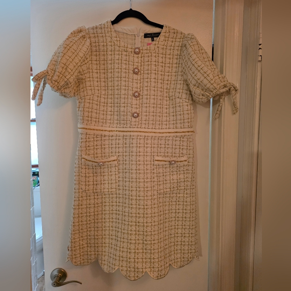 Simply Southern Cream and Gold Dress